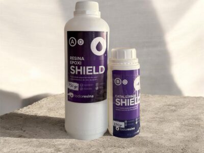 Resina Shield (3:1) 1kg - Revestimiento Mesada - Porcelanato Liquido - Pisos 3D