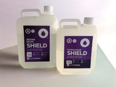 Resina Shield (3:1) 2kg - Revestimiento Mesada - Porcelanato Liquido - Pisos 3D