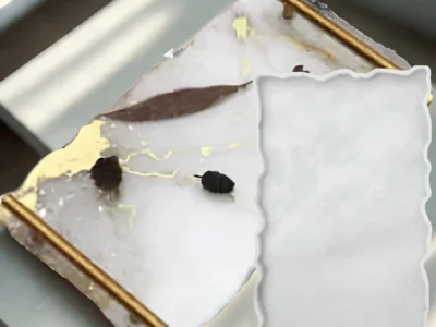 Molde de silicona Bandeja rectangular con borde irregular