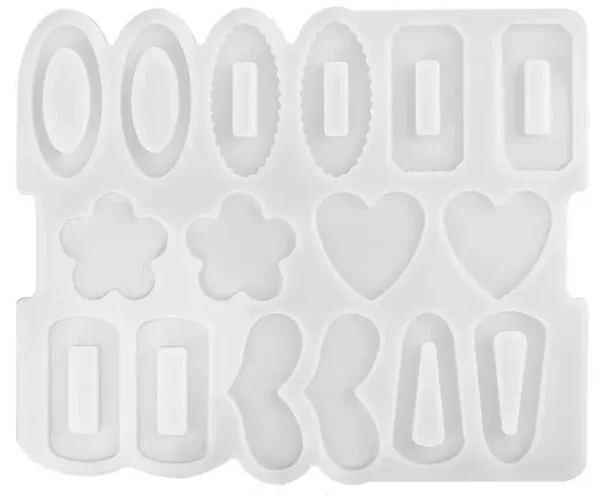 Molde de silicona broches de pelo x16