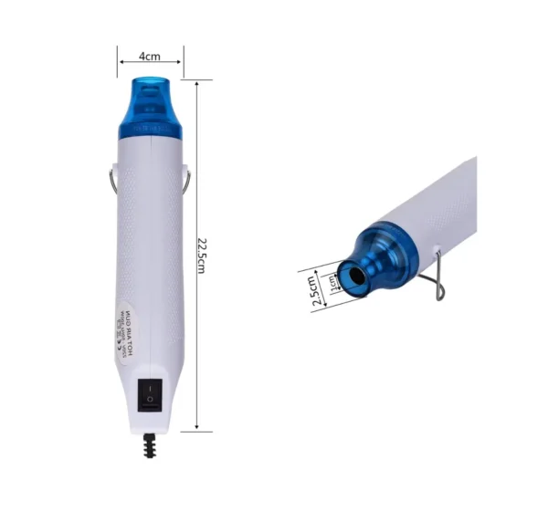 Pistola de Calor para Manualidades 300w - Pistola de Calor para Resina Epoxi y Velas - Pistola de aire 220v