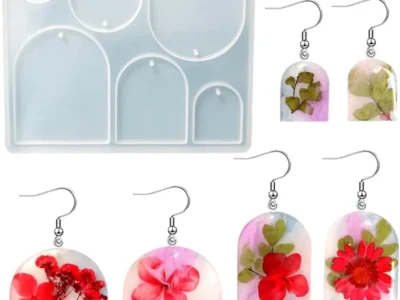 Molde de silicona dijes pendientes forma de arco distintos tamaños - joyería en resina