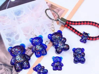 Molde de silicona 7 ositos diferentes medidas
