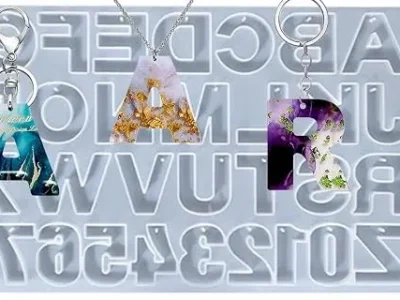 Molde de silicona ABC y Números inverso - Abecedario reverso
