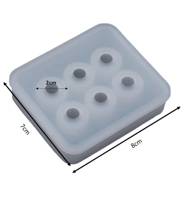 Molde de silicona bolitas x6