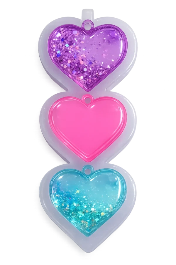 Molde de silicona CORAZÓN X3