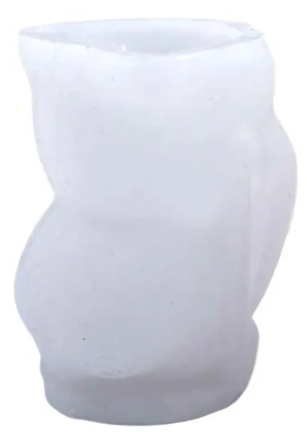 Molde de Silicona Conejito, Conejo con Flores en la Cabeza para Velas, Resina, Yeso y Cemento Creativo