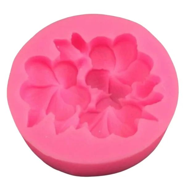 Molde de Silicona Flor Frangipani (Plumeria) para Resina, Velas, Yeso y Jabón Artesanal