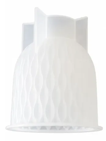 Molde de Silicona Florero Ondulado Minimalista para Resina, Yeso y Cemento Creativo
