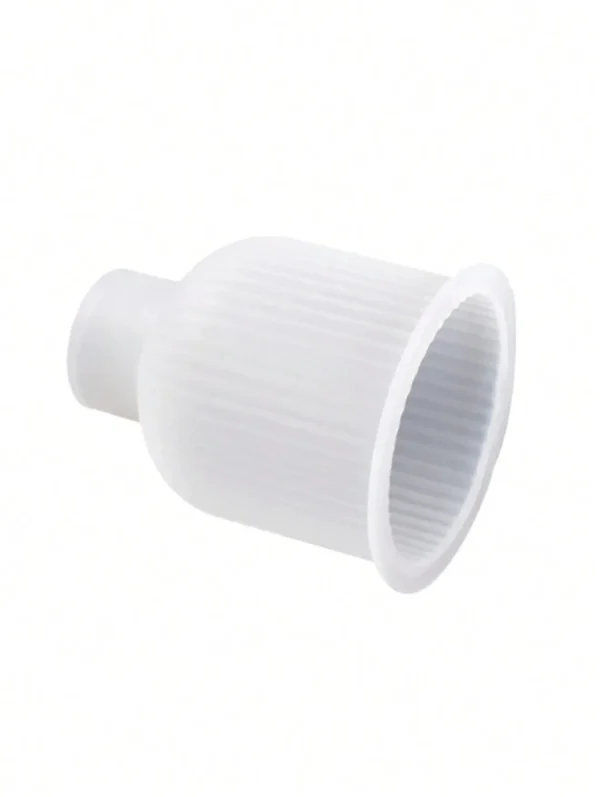 Molde de Silicona Florero Rayado Minimalista para Resina, Yeso y Cemento Creativo