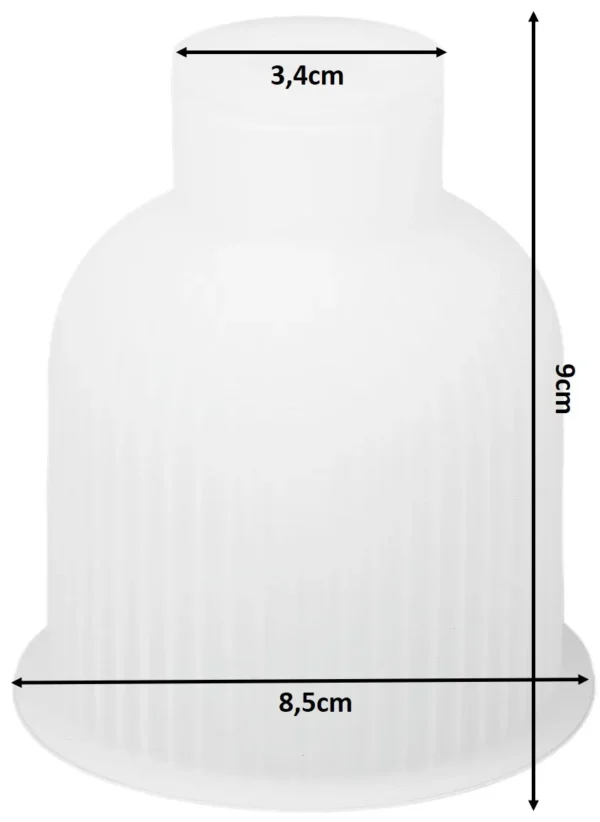 Molde de Silicona Florero Rayado Minimalista para Resina, Yeso y Cemento Creativo