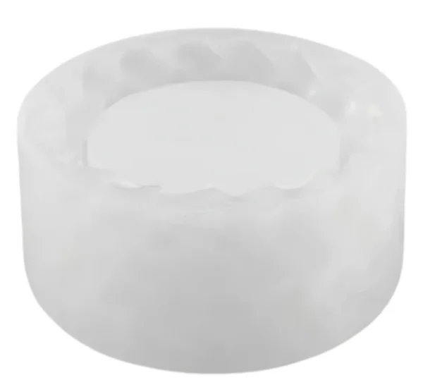Molde de Silicona Porta Velas con Diseño de Nudos o Tejidos para Resina, Yeso y Cemento Creativo