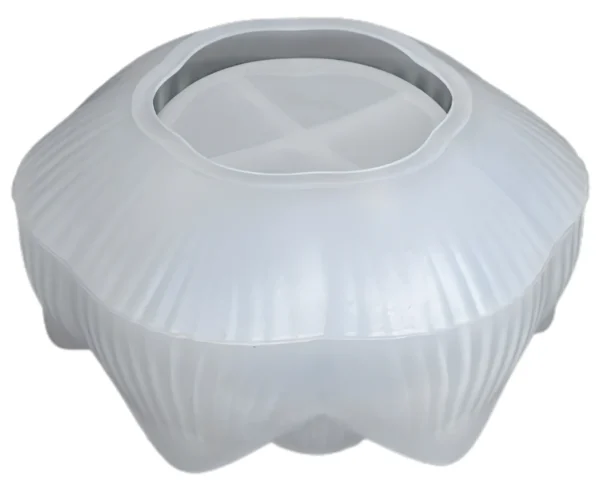 Molde de silicona porta vela flor de loto