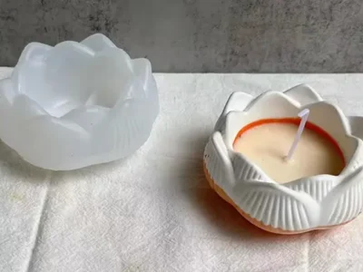Molde-porta-vela-flor-de-loto-muestra Molde de silicona porta vela flor de loto