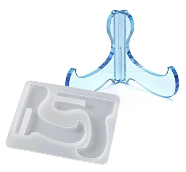 Molde de Silicona para Soporte de Celular y Porta Fotos para Resina Epoxi