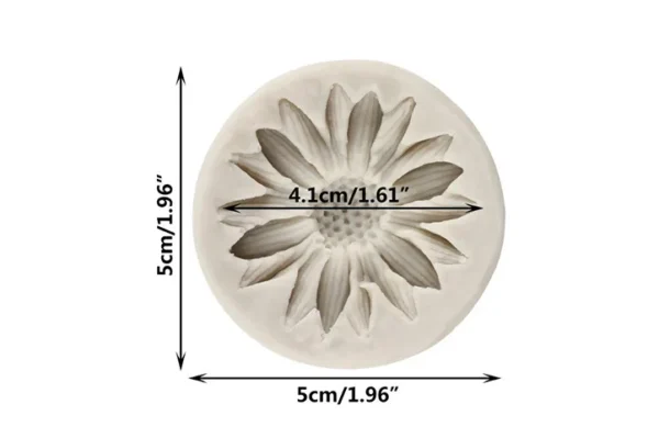 MOLDE DE SILICONA MINI MARGARITA (GRIS)