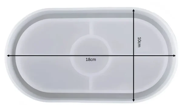 Molde de silicona bandeja ovalada lisa18 cm