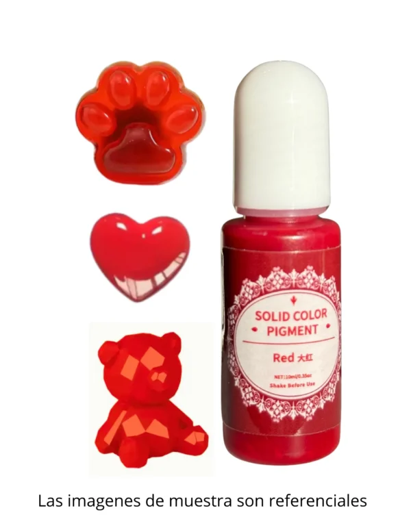 Pigmento Líquido de 10ml ROJO