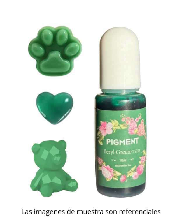 Pigmento Líquido de 10ml VERDE BERILO