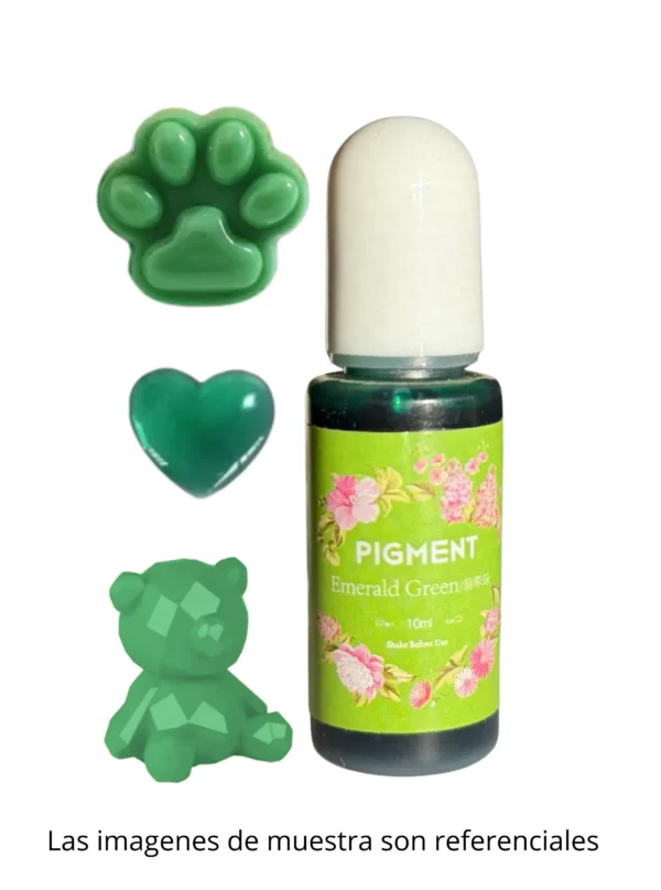 Pigmento Líquido de 10ml VERDE ESMERALDA