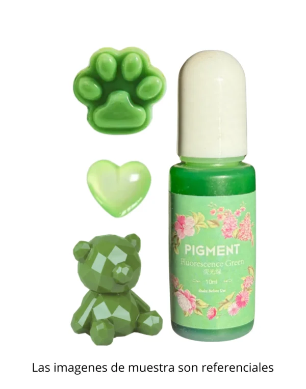 Pigmento Líquido de 10ml VERDE FLUORECENTE