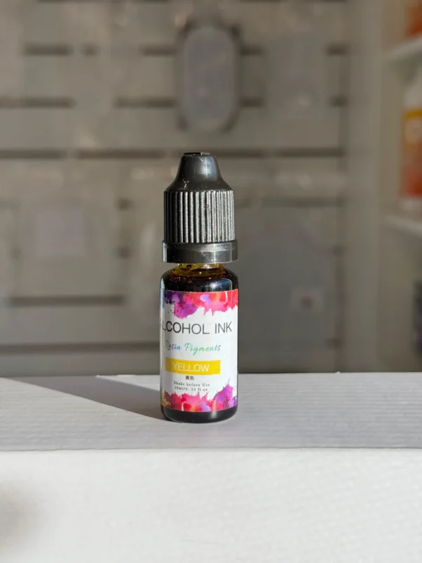 Pigmento Liquido al Alcohol de 10ml AMARILLO - Tinta al Alcohol para Resina Epoxi