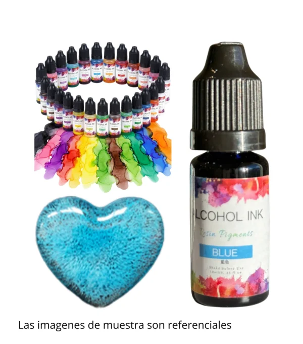Pigmento-liquido-al-alcohol-10ml-azul -muestra Pigmento Liquido al Alcohol de 10ml AZUL - Tinta al Alcohol para Resina Epoxi