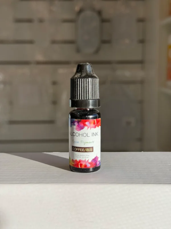 Pigmento Liquido al Alcohol de 10ml CAFE - Tinta al Alcohol para Resina Epoxi