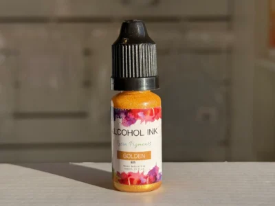 Pigmento-liquido-al-alcohol-10ml-dorado Pigmento Liquido al Alcohol de 10ml DORADO - Tinta al Alcohol para Resina Epoxi