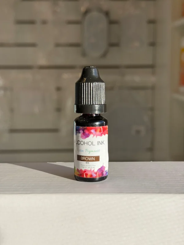 Pigmento-liquido-al-alcohol-10ml-marron Pigmento Liquido al Alcohol de 10ml MARRON - Tinta al Alcohol para Resina Epoxi