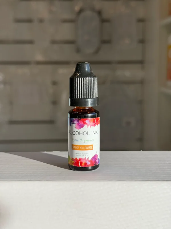 Pigmento Liquido al Alcohol de 10ml NARANJA AMARILLENTO - Tinta al Alcohol para Resina Epoxi