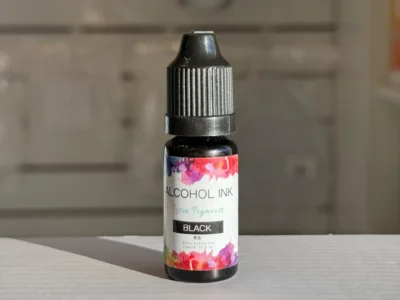 Pigmento-liquido-al-alcohol-10ml-negro Pigmento Liquido al Alcohol de 10ml NEGRO - Tinta al Alcohol para Resina Epoxi