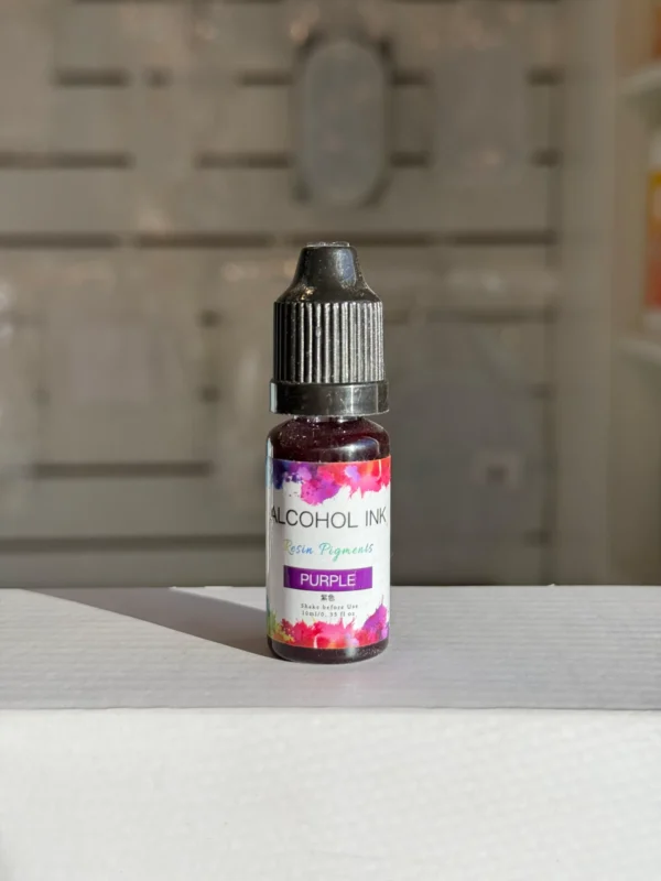 Pigmento Liquido al Alcohol de 10ml PURPURA - Tinta al Alcohol para Resina Epoxi