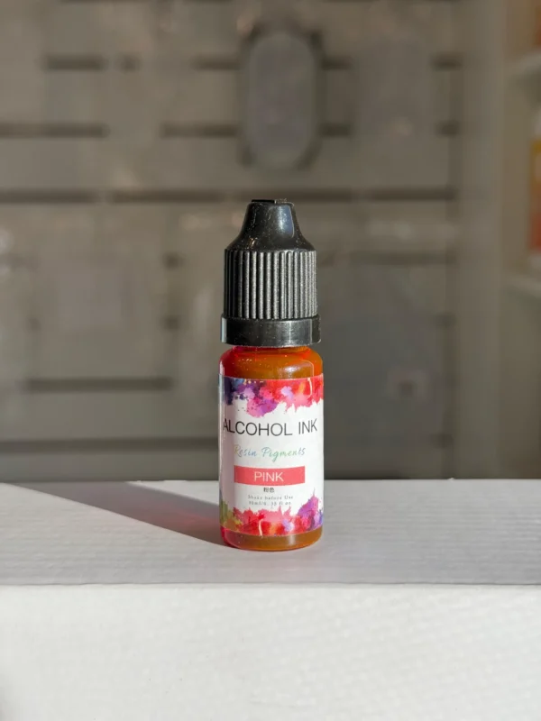 Pigmento Liquido al Alcohol de 10ml ROSADO - Tinta al Alcohol para Resina Epoxi