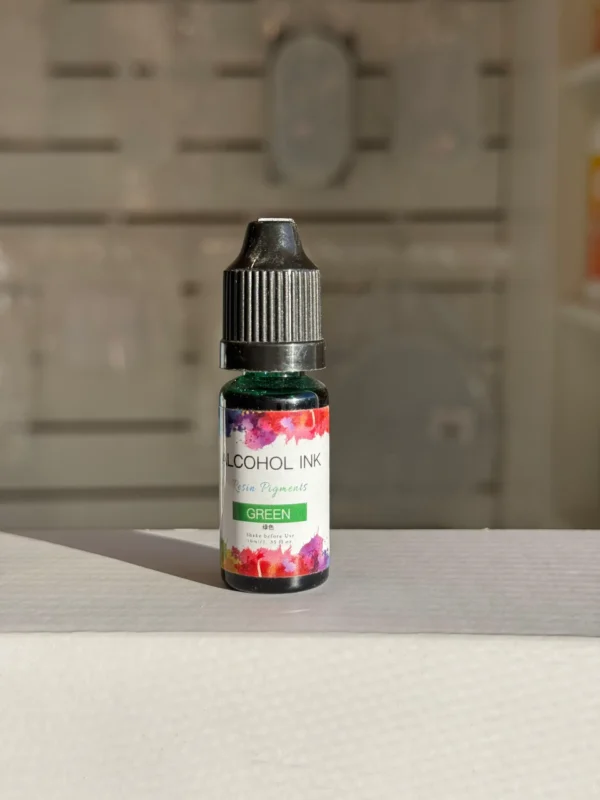 Pigmento-liquido-al-alcohol-10ml-verde - Pigmento Liquido al Alcohol de 10ml VERDE - Tinta al Alcohol para Resina Epoxi