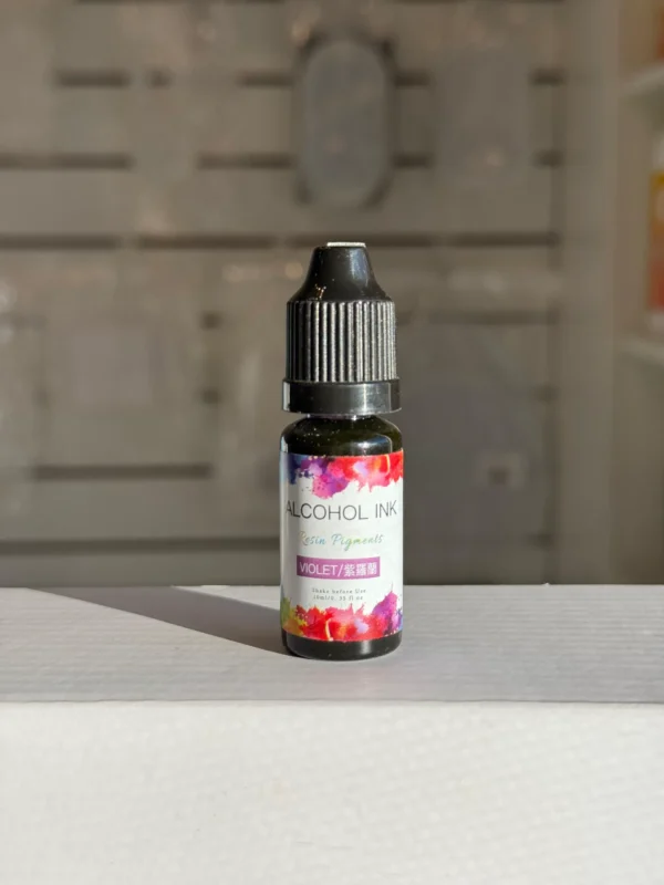 Pigmento Liquido al Alcohol de 10ml VIOLETA - Tinta al Alcohol para Resina Epoxi