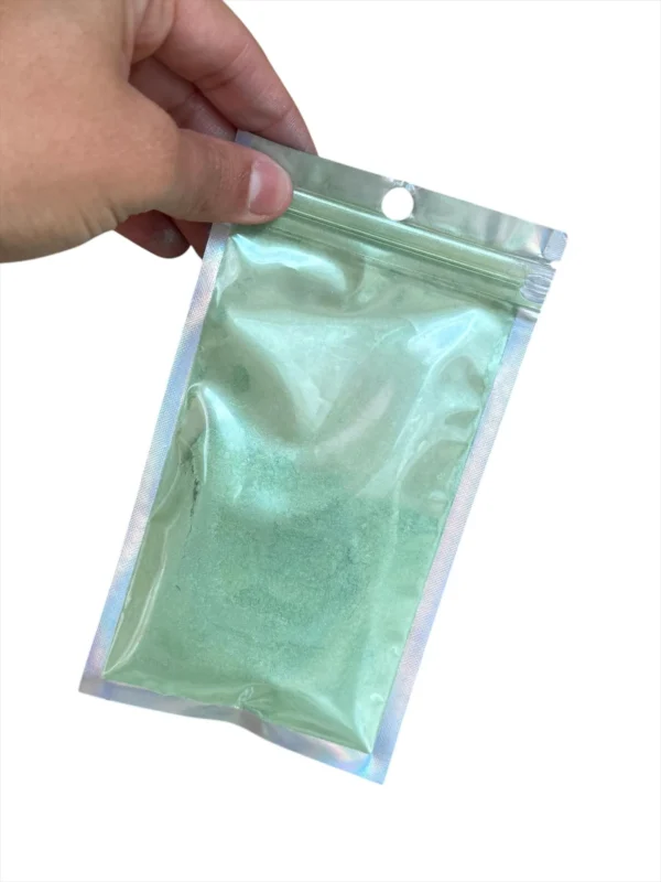 Pigmento perlado 20g VERDE MANZANA - Mica perlada 20gr