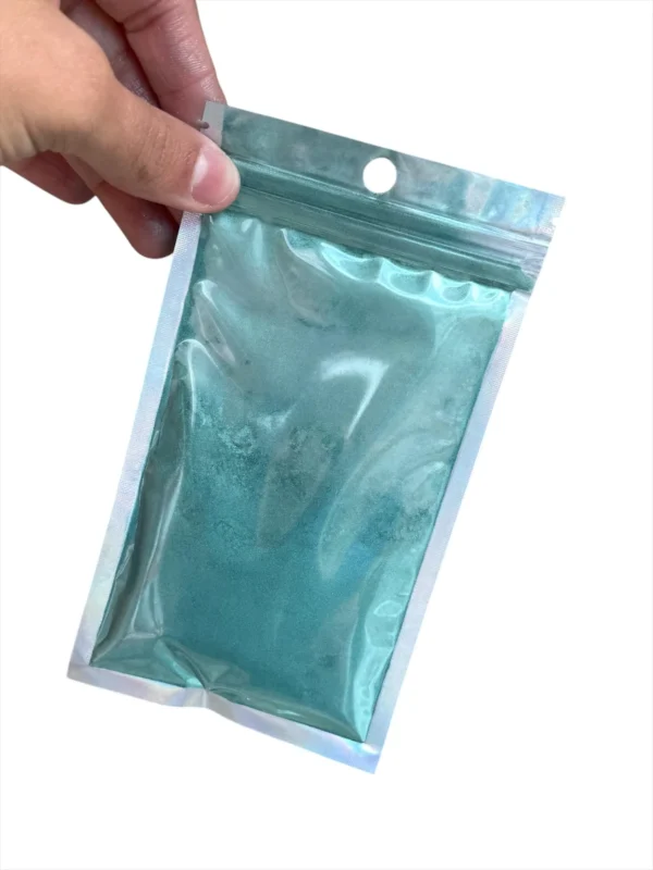 Pigmento perlado 20g VERDE PAVO REAL - Mica perlada 20gr