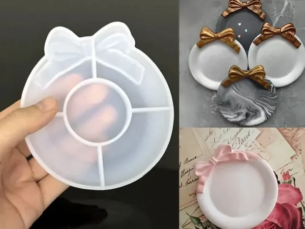 Platico-posa-vaso-con-maño-muestra- Molde de silicona posa vaso con moño