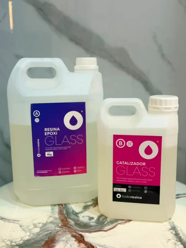 Resina Glass (1:4) 5.6kg - Para Espesores y Mesas de Rio