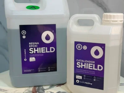 Resina Shield (3:1) 6kg - Revestimiento Mesada - Porcelanato Liquido - Pisos 3D