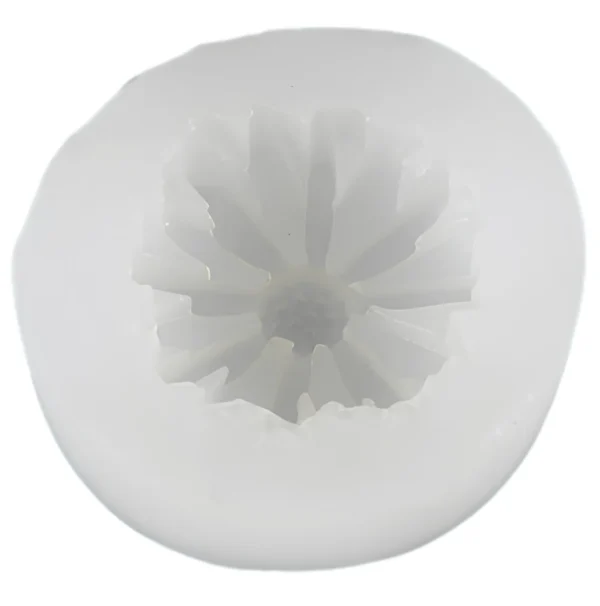 Molde de silicona para vela y yeso Flor margarita chica