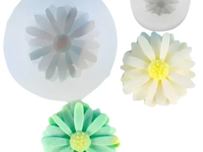 molde-Margarita-chica-muestra Molde de silicona para vela y yeso Flor margarita chica