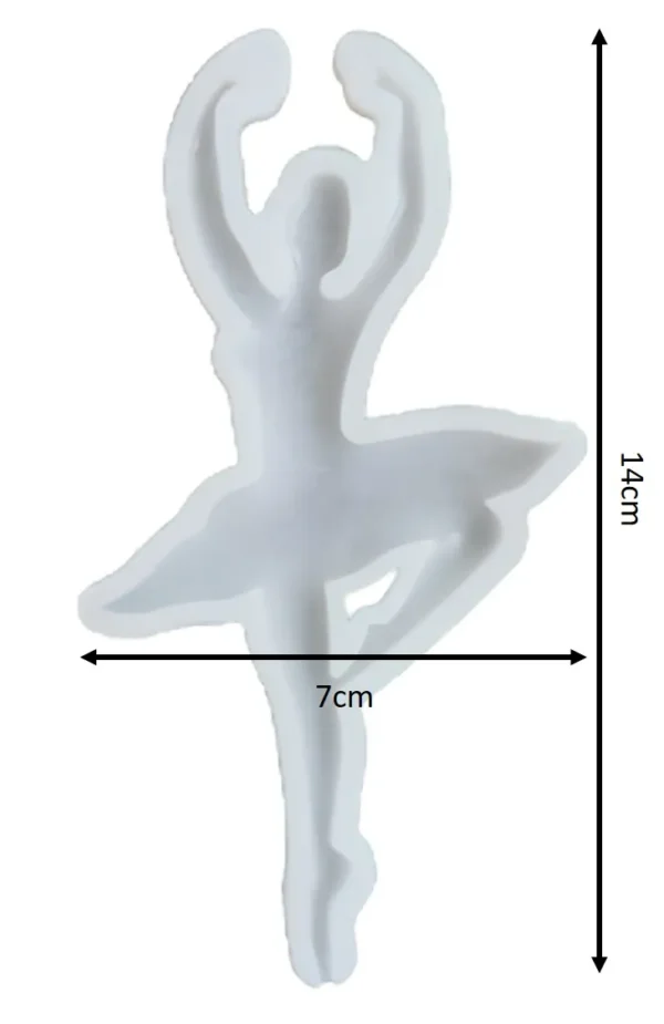 Molde de silicona bailarina