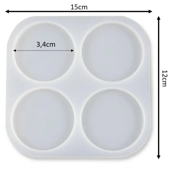 molde-circulos-x4-medidas Molde de silicona circulo collar o llavero x4