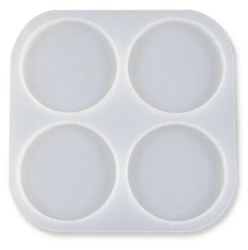 molde-circulos-x4 Molde de silicona circulo collar o llavero x4