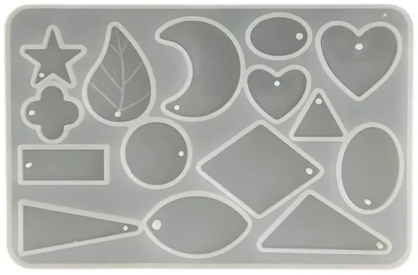 Molde de silicona dijes o collares x15 colgantes - joyería en resina