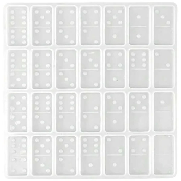 Molde de silicona piezas de domino