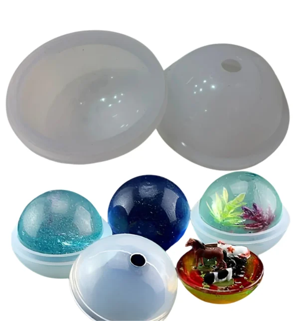 Molde de silicona esfera lisa