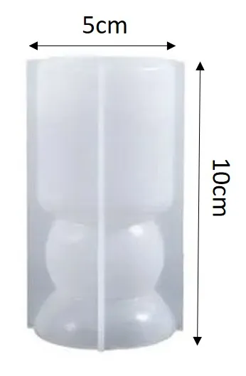 Molde de silicona Porta vela tipo Copa
